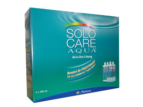 Solocare Aqua Systempack, Menicon (4 x 360 ml)